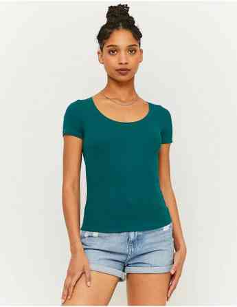 Tally Weijl - GREEN BASIC T-SHIRT თბილისი