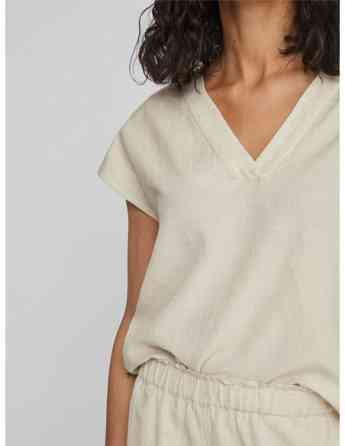VILA - VIPRISILLA V-NECK S/S TOP - NOOS თბილისი
