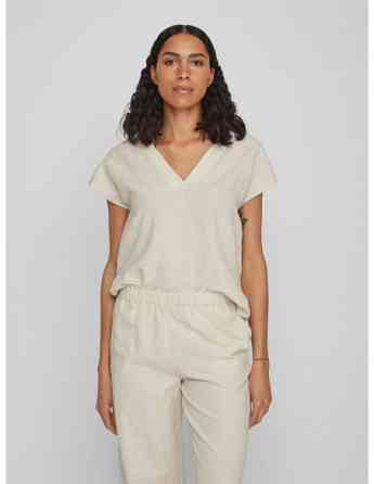 VILA - VIPRISILLA V-NECK S/S TOP - NOOS თბილისი