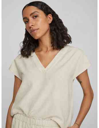 VILA - VIPRISILLA V-NECK S/S TOP - NOOS თბილისი