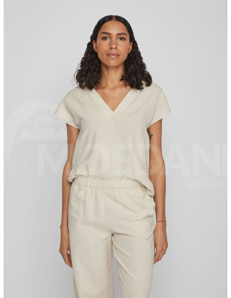 VILA - VIPRISILLA V-NECK S/S TOP - NOOS Тбилиси - изображение 1