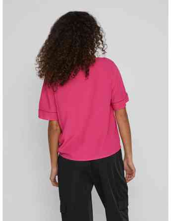 VILA - VIMESA DETAIL V-NECK S/S TOP/SU - NOOS თბილისი