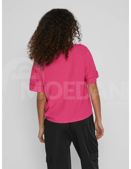 VILA - VIMESA DETAIL V-NECK S/S TOP/SU - NOOS თბილისი - photo 2