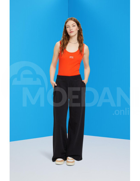 ESPRIT - Ribbed tank top with embroidered logo Тбилиси - изображение 4