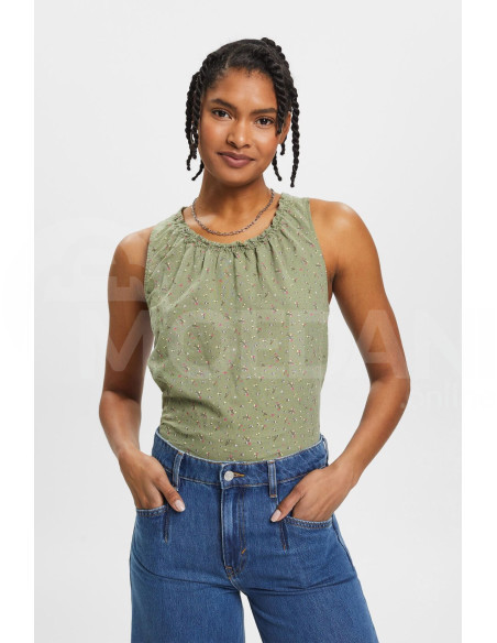 ESPRIT - Sleeveless linen blend blouse with floral print თბილისი - photo 1