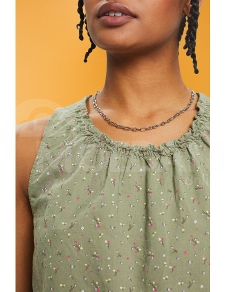 ESPRIT - Sleeveless linen blend blouse with floral print თბილისი - photo 3