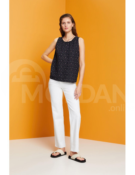ESPRIT - Sleeveless linen blend blouse with floral print თბილისი - photo 3