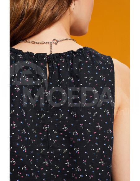 ESPRIT - Sleeveless linen blend blouse with floral print თბილისი - photo 5