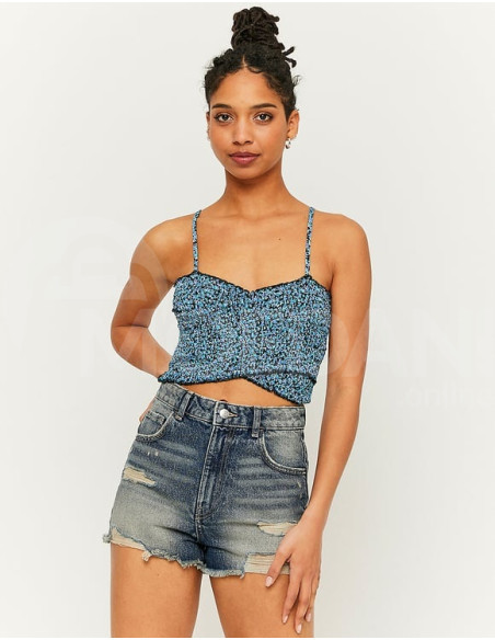 Tally Weijl - BLUE FLORAL TOP WITH ELASTIC STRAPS თბილისი - photo 1