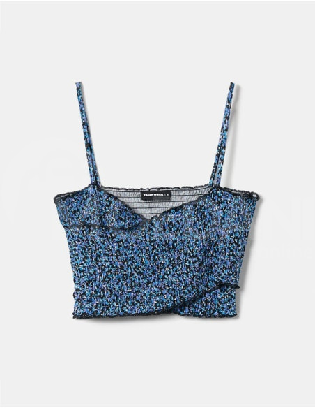 Tally Weijl - BLUE FLORAL TOP WITH ELASTIC STRAPS თბილისი - photo 3