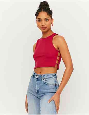 Tally Weijl - RIBBED TOP WITH SIDE CUT OUT თბილისი