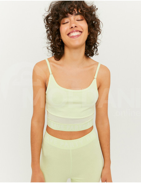 Tally Weijl - GREEN SLEEVELESS PRINTED CROP TOP Тбилиси - изображение 1