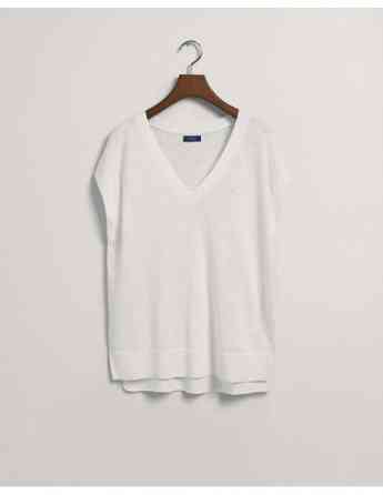 Gant - Linen Blend V-Neck Vest თბილისი