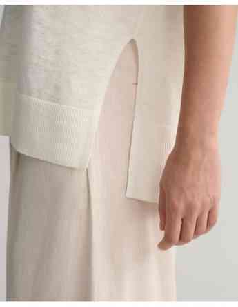 Gant - Linen Blend V-Neck Vest თბილისი