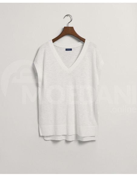 Gant - Linen Blend V-Neck Vest Tbilisi - photo 5