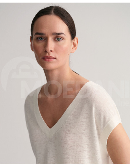 Gant - Linen Blend V-Neck Vest Tbilisi - photo 2