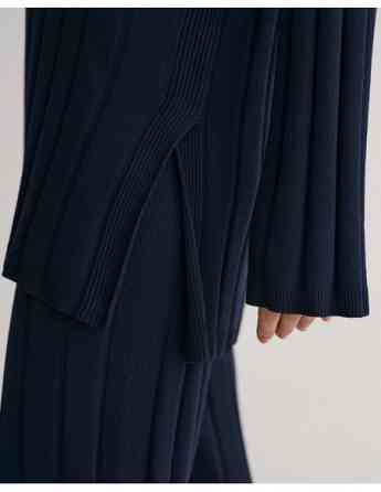 Gant - Rib Knit Open Collar Sweater თბილისი