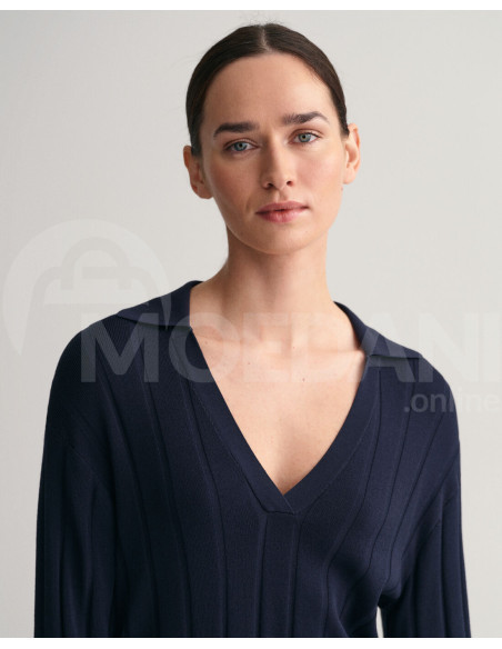 Gant - Rib Knit Open Collar Sweater თბილისი - photo 2