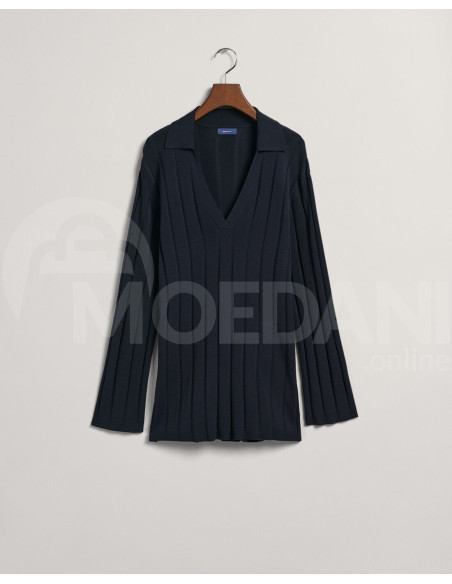 Gant - Rib Knit Open Collar Sweater თბილისი - photo 5