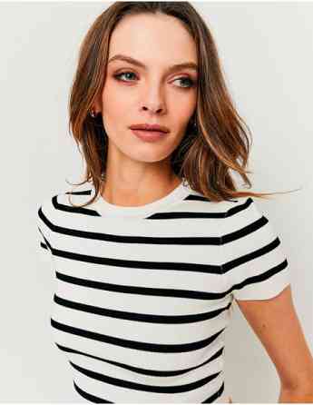 Tally Weijl - STRIPED KNIT CROPPED TOP თბილისი