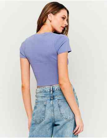 Tally Weijl - PURPLE KNIT CROPPED TOP თბილისი