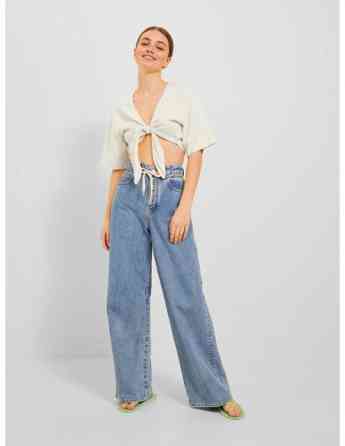 JJXX - JXTINE LINEN CROPPED SS TOP WVN თბილისი