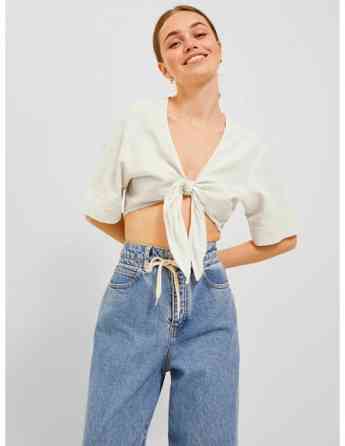 JJXX - JXTINE LINEN CROPPED SS TOP WVN თბილისი