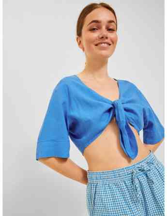 JJXX - JXTINE LINEN CROPPED SS TOP WVN თბილისი
