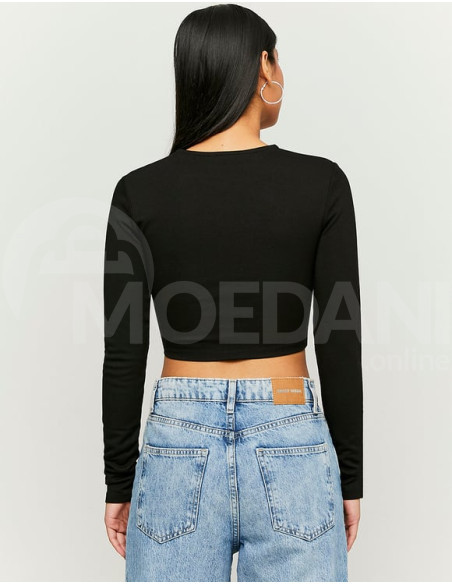 Tally Weijl - BLACK CROPPED TOP WITH STRASS Тбилиси - изображение 3