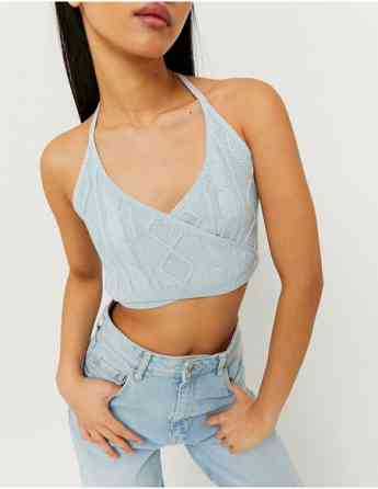 Tally Weijl - BLUE KNIT TOP თბილისი