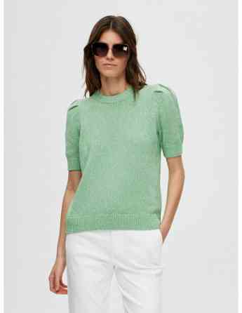 SELECTED FEMME - SLFHEIDI SS O-NECK KNIT EX Tbilisi