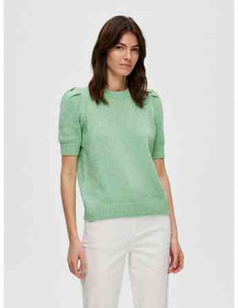 SELECTED FEMME - SLFHEIDI SS O-NECK KNIT EX Tbilisi