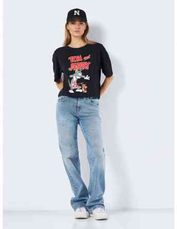 Noisy May - NMAMY S/S O-NECK SEMI CROP TOM TEE BG Tbilisi