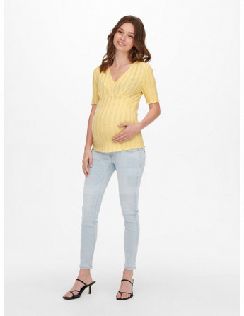 ONLY MATERNITY - OLMIBI S/S V-NECK TOP JRS Тбилиси - изображение 3