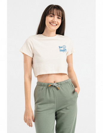 Noisy May - NMFRAN  CROPPED PRINTED T-SHIRT Tbilisi - photo 1