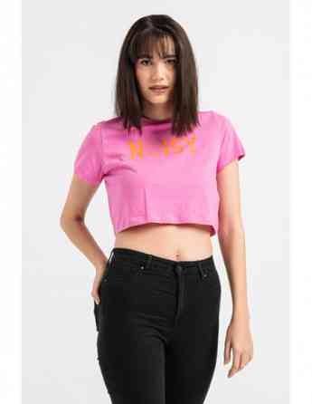 Noisy May -  NMFRAN CROPPED PRINTED T-SHIRT Tbilisi