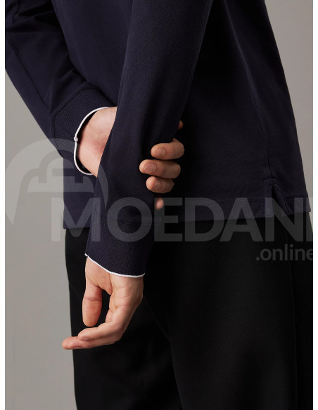 CALVIN KLEIN - STRETCH PIQUE TIPPING LS POLO Tbilisi - photo 3