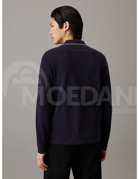 CALVIN KLEIN - STRETCH PIQUE TIPPING LS POLO Tbilisi - photo 1