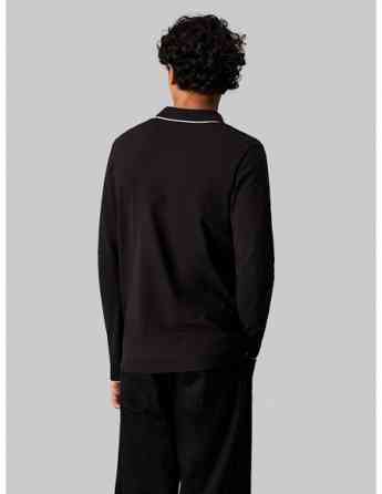 CALVIN KLEIN - STRETCH PIQUE TIPPING LS POLO თბილისი