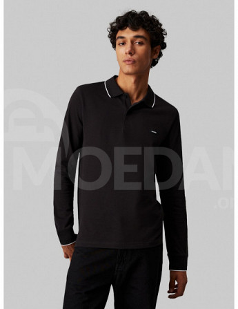 CALVIN KLEIN - STRETCH PIQUE TIPPING LS POLO თბილისი - photo 1