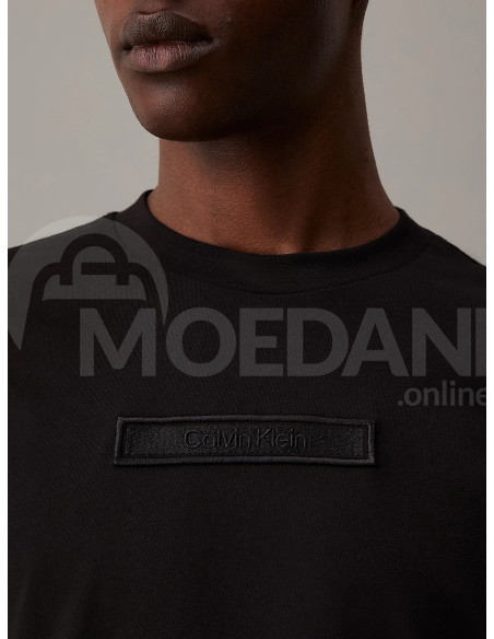 CALVIN KLEIN - EMBROIDERED LOGO PEACHED T-SHIRT Тбилиси - изображение 3