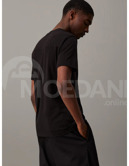 CALVIN KLEIN - EMBROIDERED LOGO PEACHED T-SHIRT Тбилиси - изображение 2