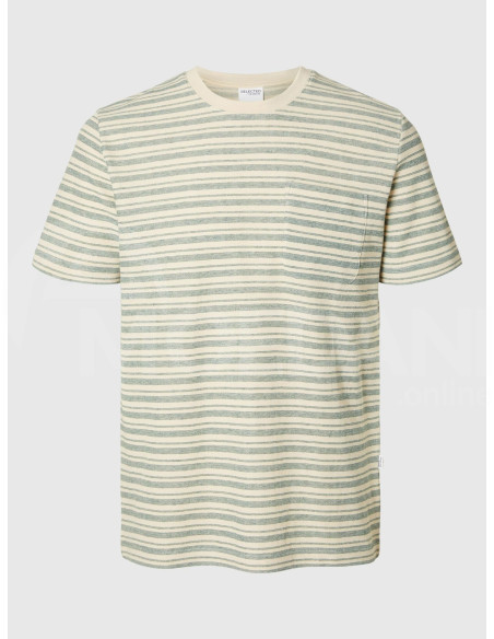 SELECTED HOMME - SLHSUNE STRIPE POCKET SS O-NECK TEE Тбилиси - изображение 6