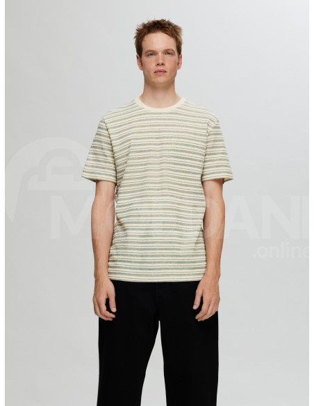 SELECTED HOMME - SLHSUNE STRIPE POCKET SS O-NECK TEE Тбилиси - изображение 1