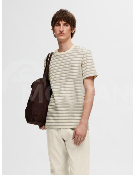 SELECTED HOMME - SLHSUNE STRIPE POCKET SS O-NECK TEE Тбилиси - изображение 1