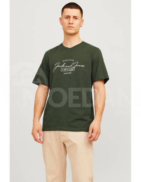 Jack & Jones - 12256799 Kombu Green Large Print Тбилиси - изображение 1