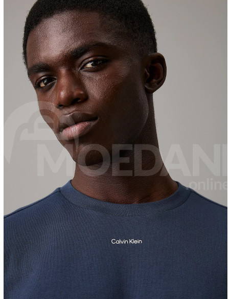 CALVIN KLEIN - NANO LOGO INTERLOCK T-SHIRT Тбилиси - изображение 3