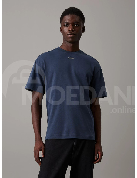 CALVIN KLEIN - NANO LOGO INTERLOCK T-SHIRT Тбилиси - изображение 1