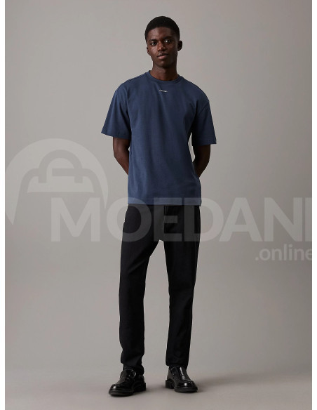 CALVIN KLEIN - NANO LOGO INTERLOCK T-SHIRT Тбилиси - изображение 4