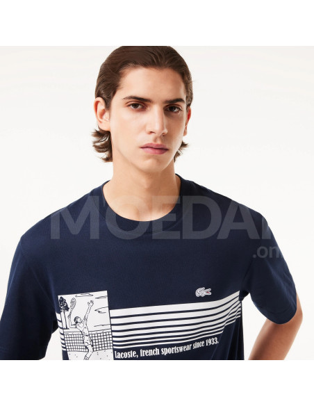 Lacoste - French Made Tennis Print Heavy T-shirt Tbilisi - photo 3